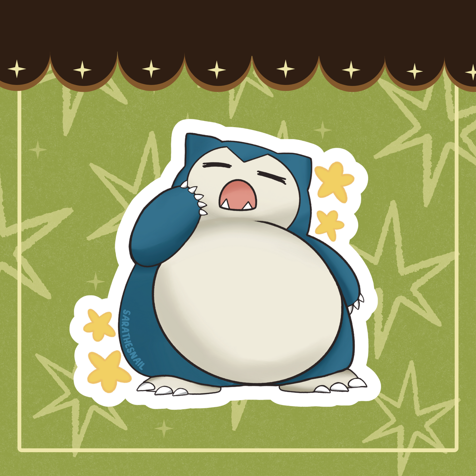 Snorlax Pokemon Sticker