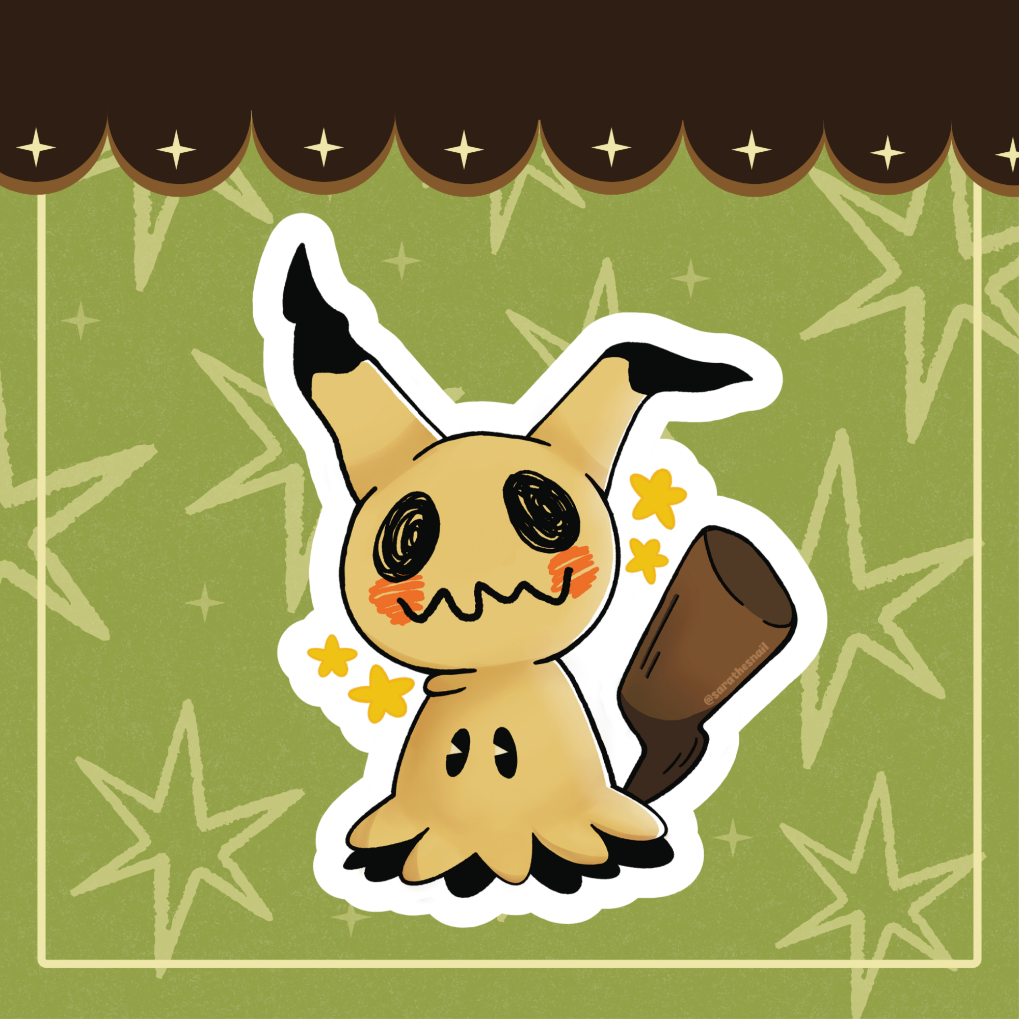 Mimikyu Pokemon Sticker