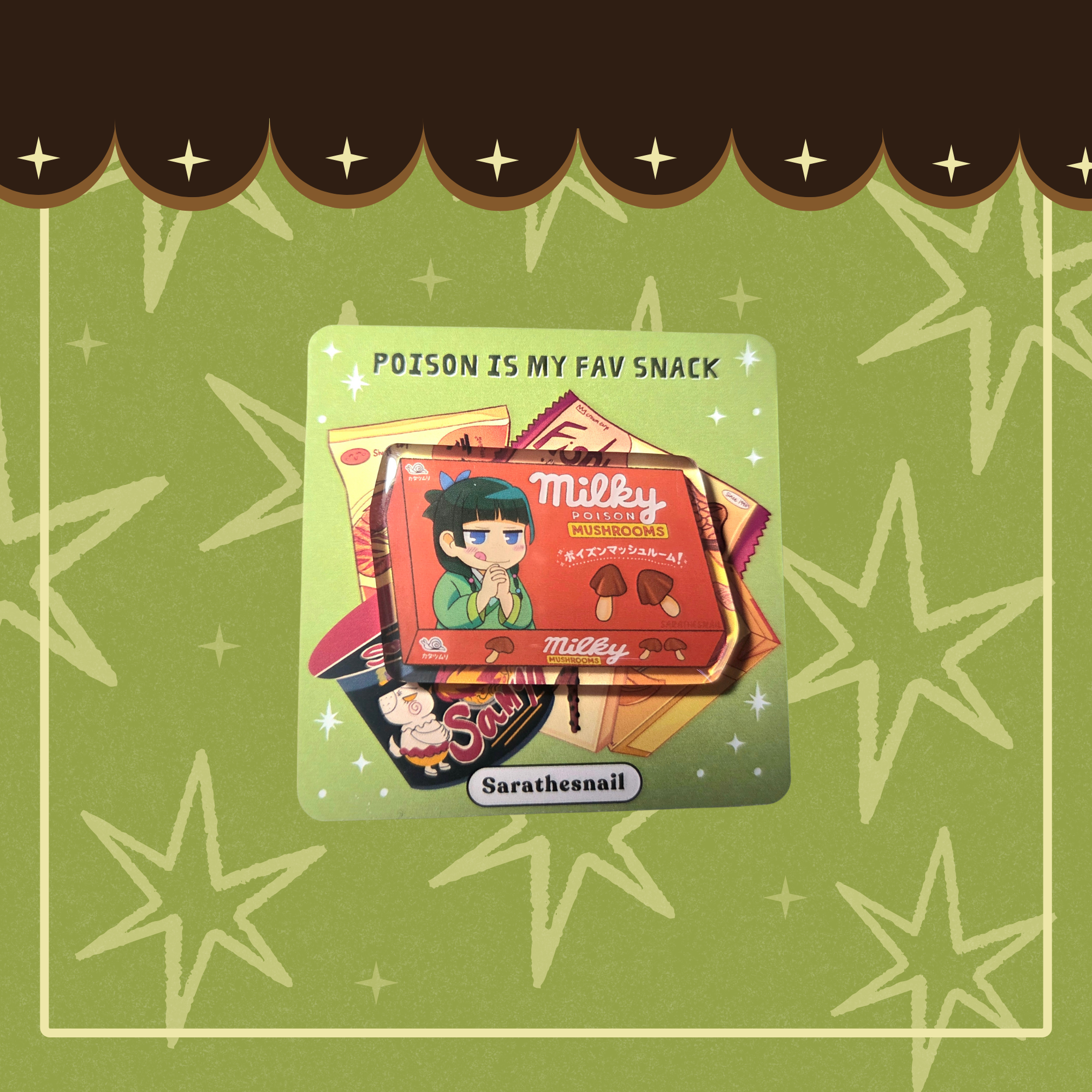 Maomao Snack Acrylic Pin