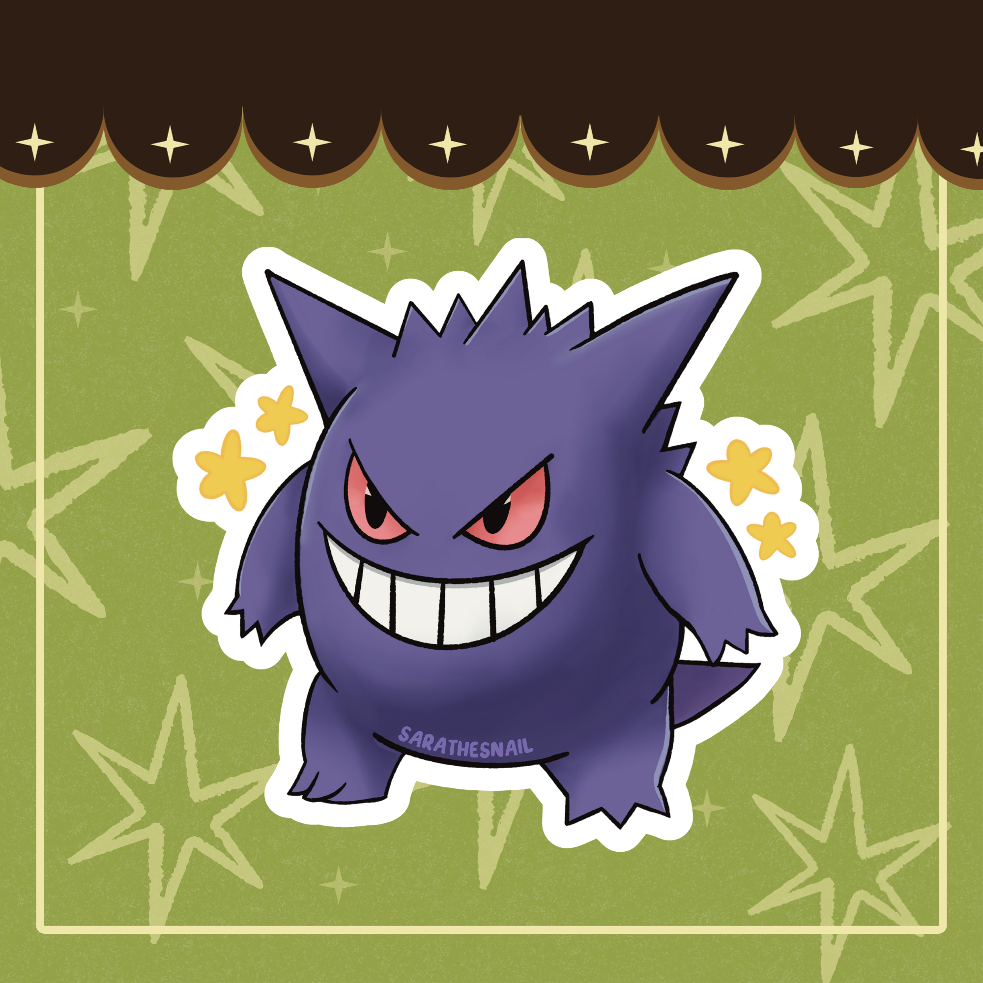 Gengar Pokemon Sticker