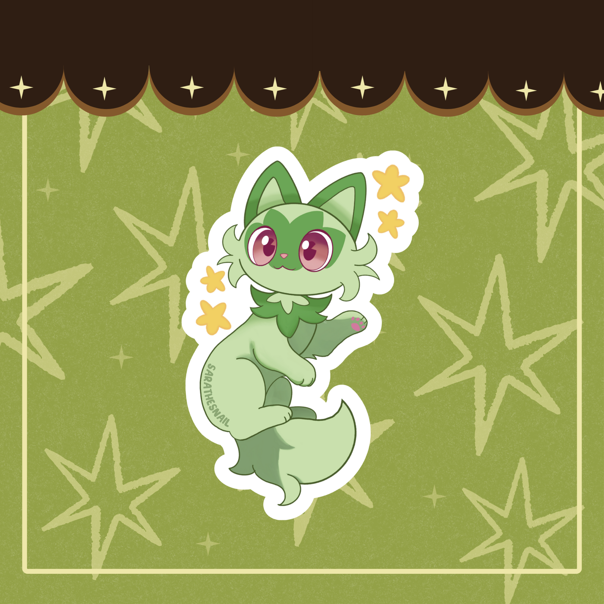 sprigatito pokemon Sticker