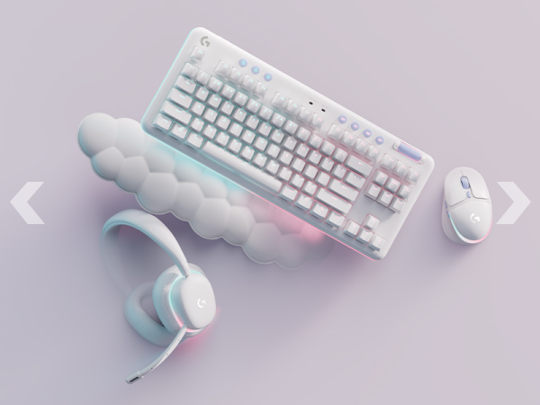 Colección teclado, mouse y headset Logitech aurora