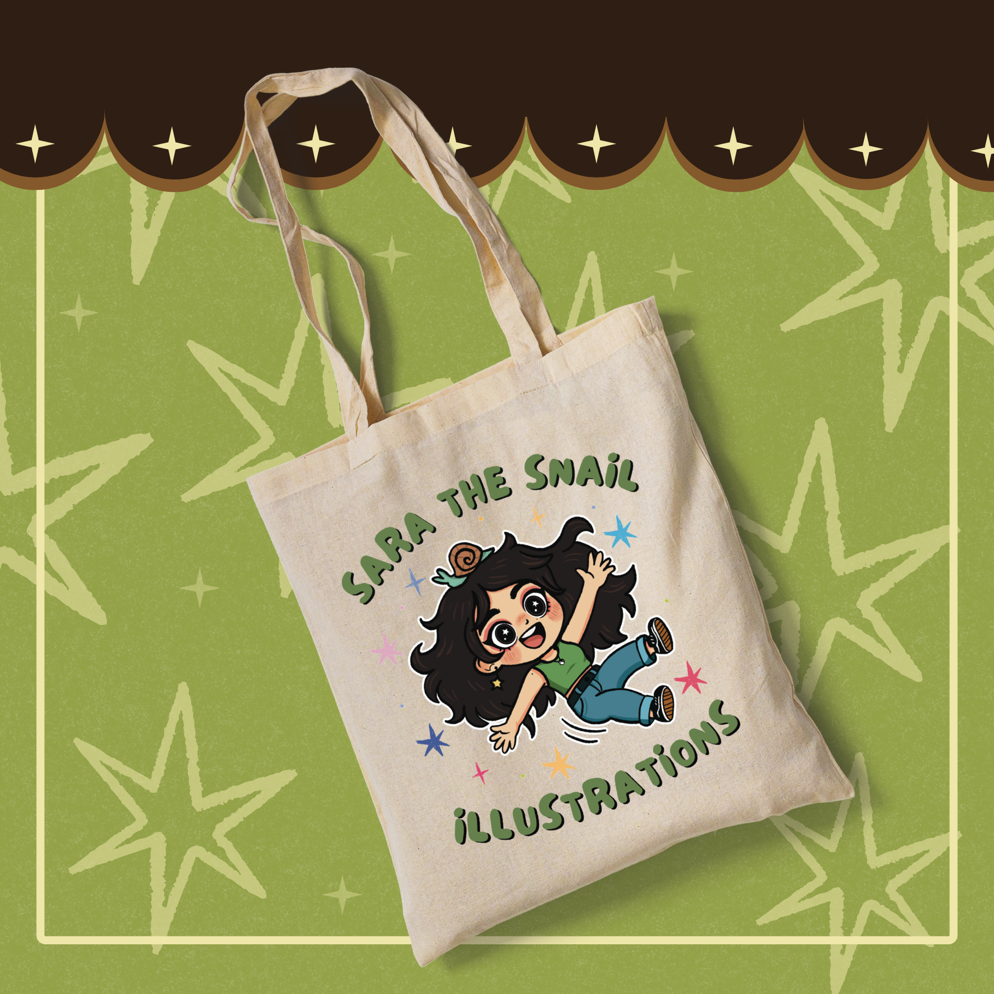 Sara The Snail Tote Bag