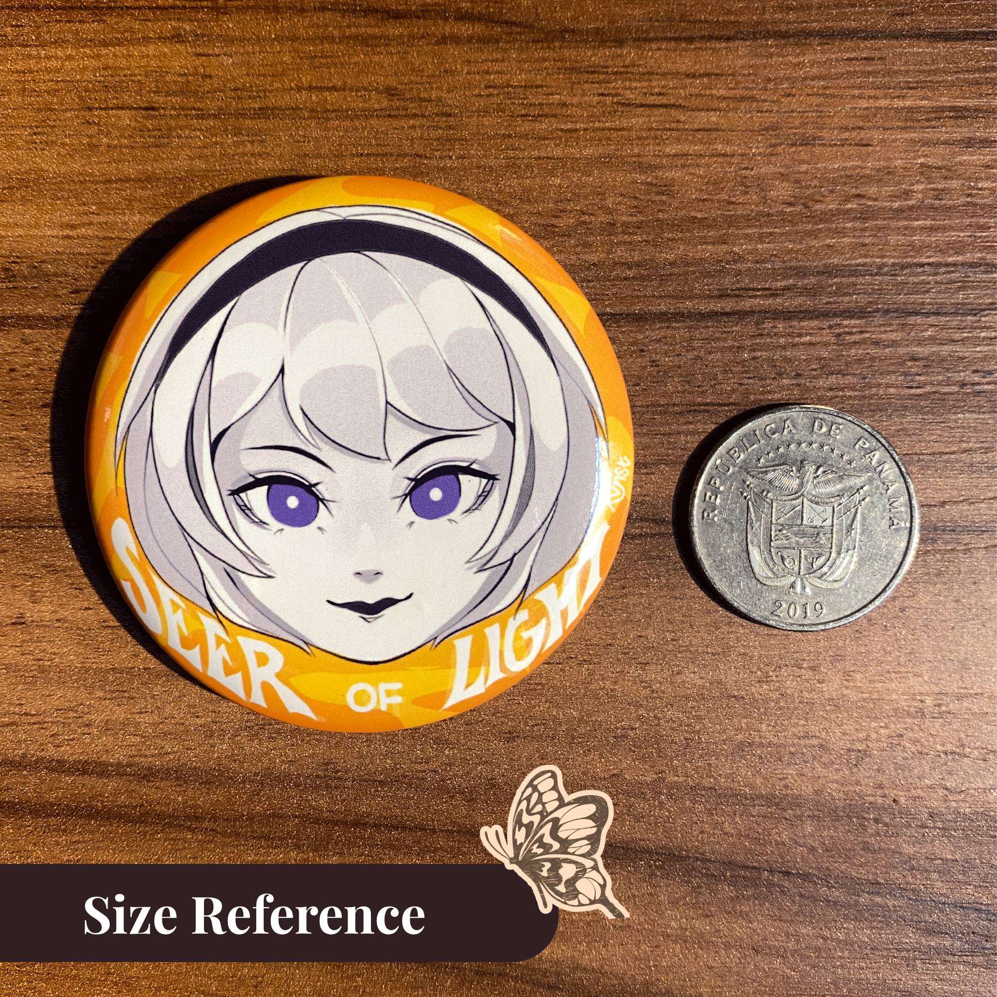 Seer of Light Button Pin – imagen 2