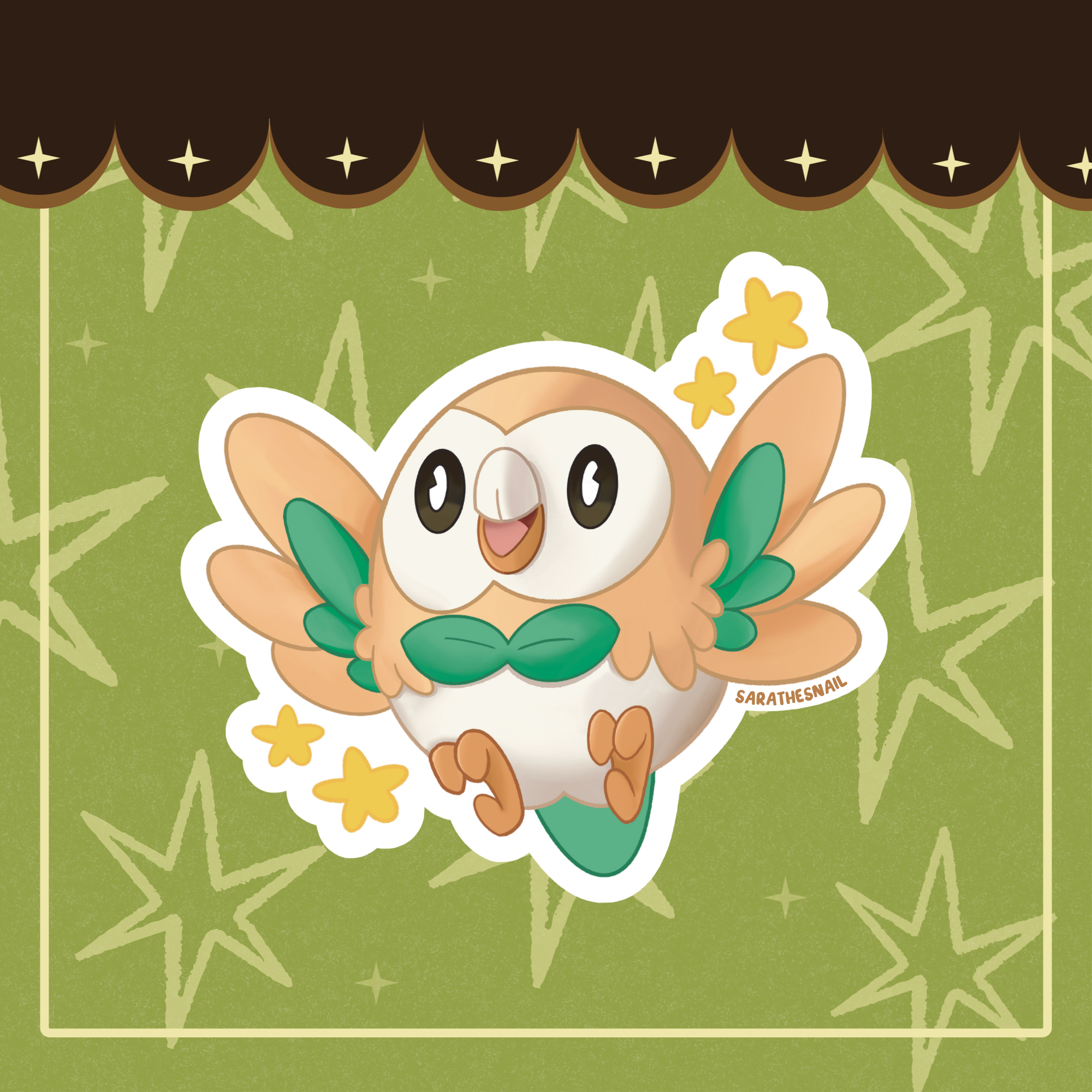 Rowlet Pokemon Sticker