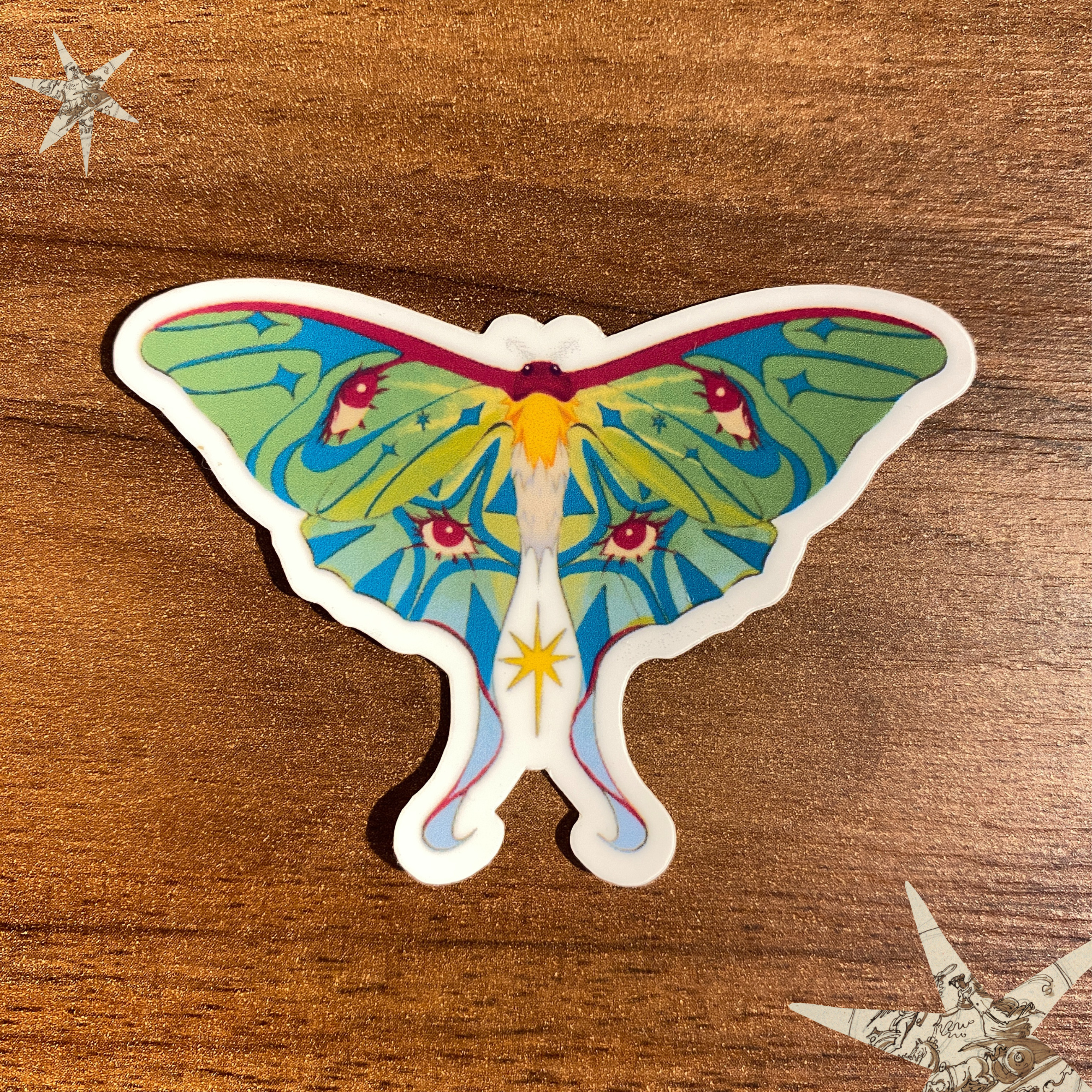 Luna Moth Sticker